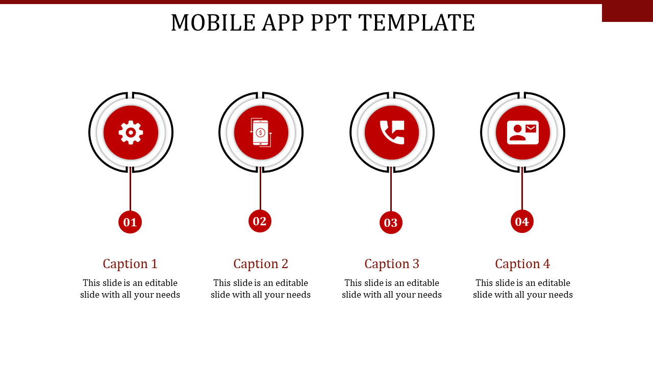 Awesome Mobile App PowerPoint Template and Google Slides